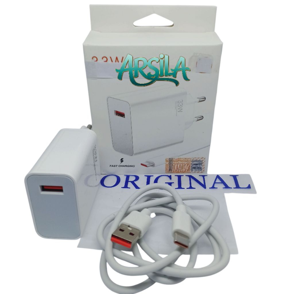 CHARGER CASAN XIAOMI REDMI NOTE 8 NOTE 8 PRO TIPE C 33WAT ORIGINAL