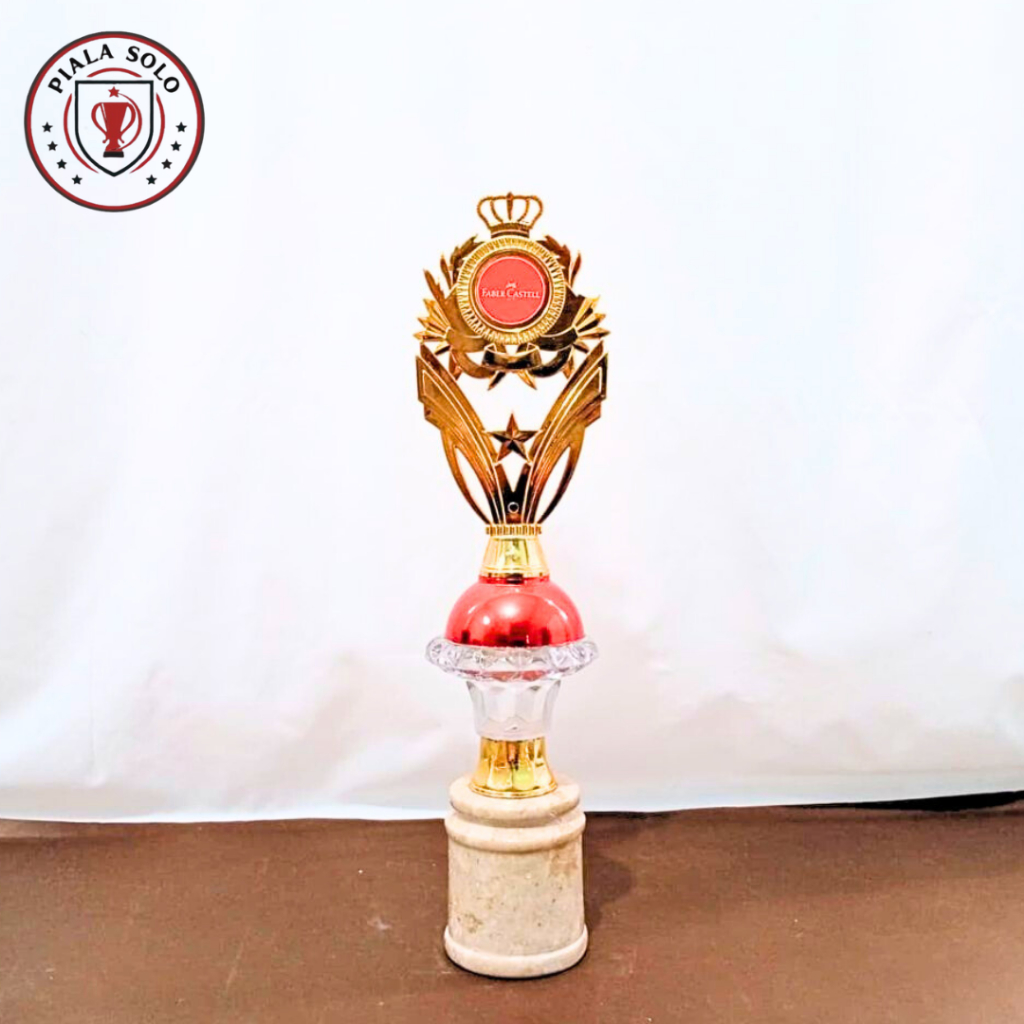 PIALA SATUAN DAN SET KACA ASBAK KOMBINASI MANGKOK TATAKAN MARMER