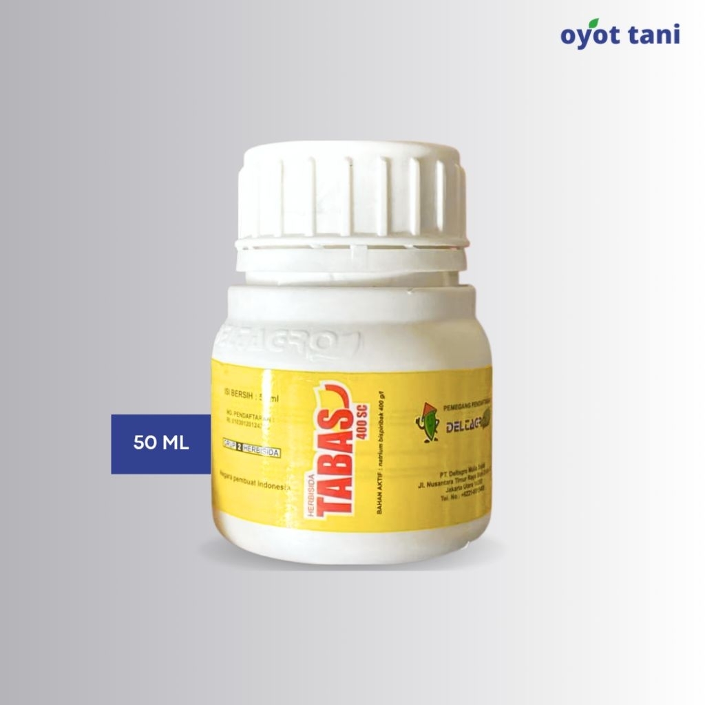 Tabas 400SC 50 ml (Original) | Herbisida Sistemik, Selektif, Purna Tumbuh Bahan Aktif Natrium Bispir