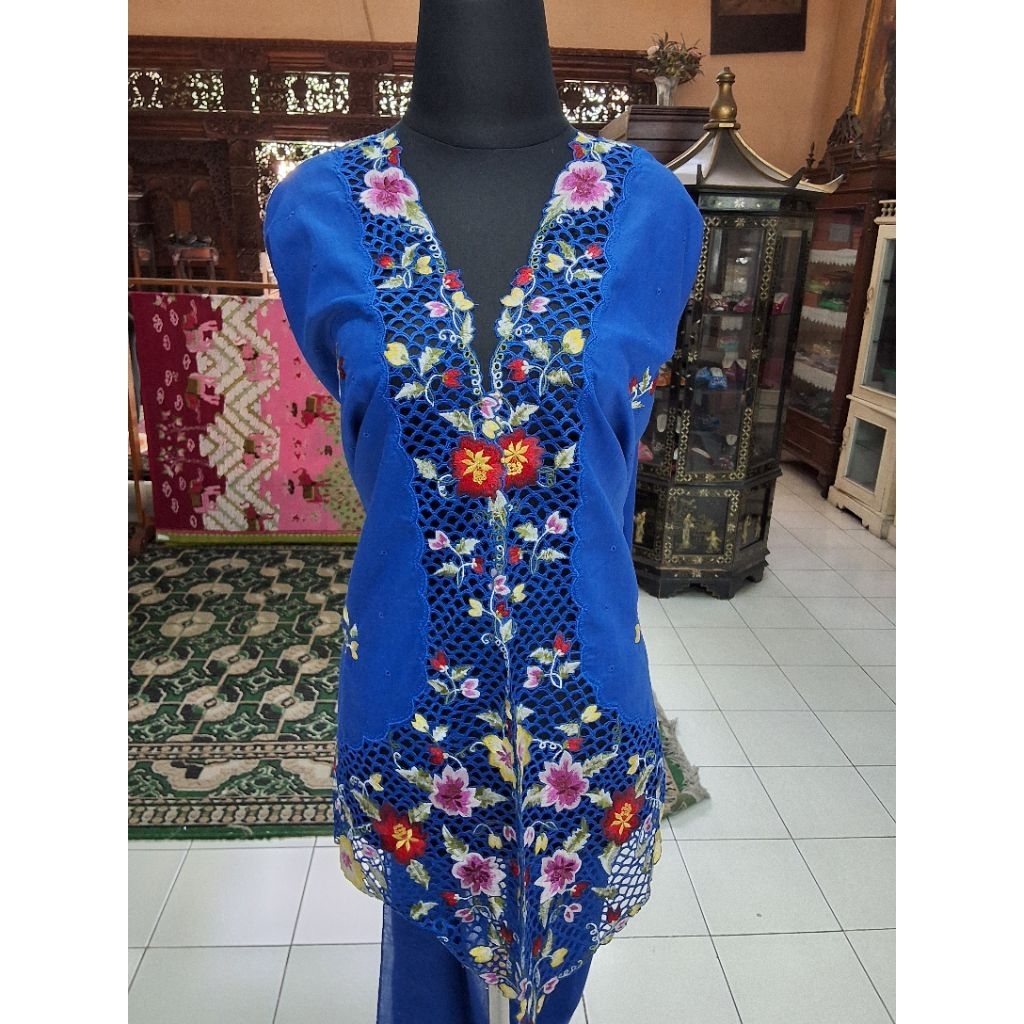 Bahan Kebaya Bordir Krancang/Bahan Kebaya Encim/Bahan Kebaya Bordir