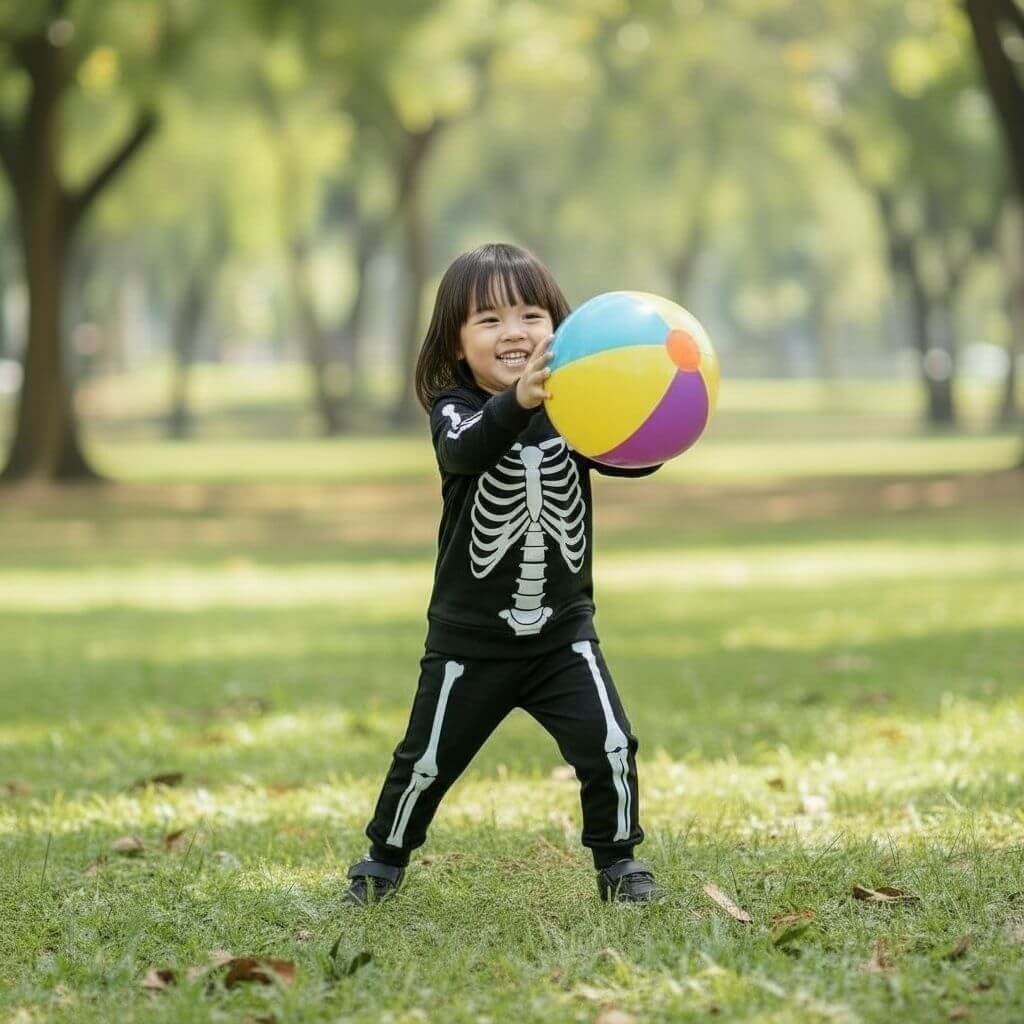 SETELAN BAJU ANAK TULANG LENGAN PANJANG UNTUK ANAK 2-10 TAHUN KOSTUM HALLOWEEN