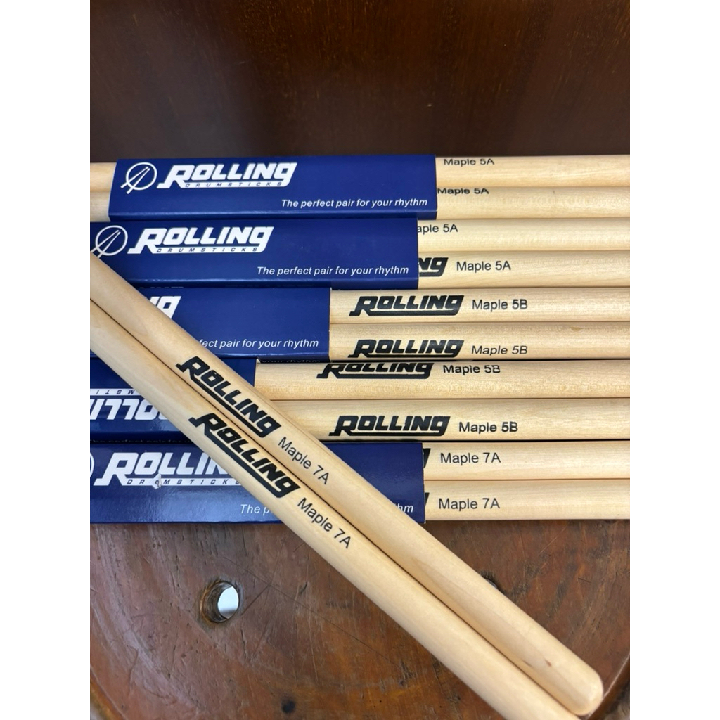stik drum stick  Rolling maple  woodtip  stik drum rolling 7A/stikdrum 5B /stik drum 5A stik drum an