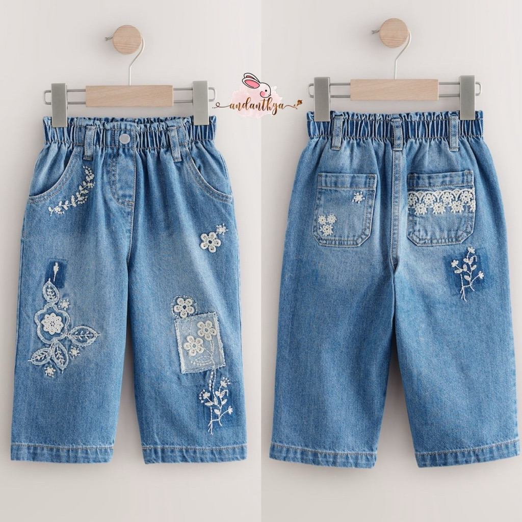 NEXT Blue Denim Embellished Jeans