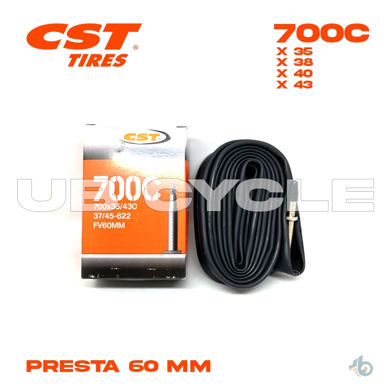 Ban Dalam Sepeda 700 x 38 - 43C CST Presta Valve 60mm
