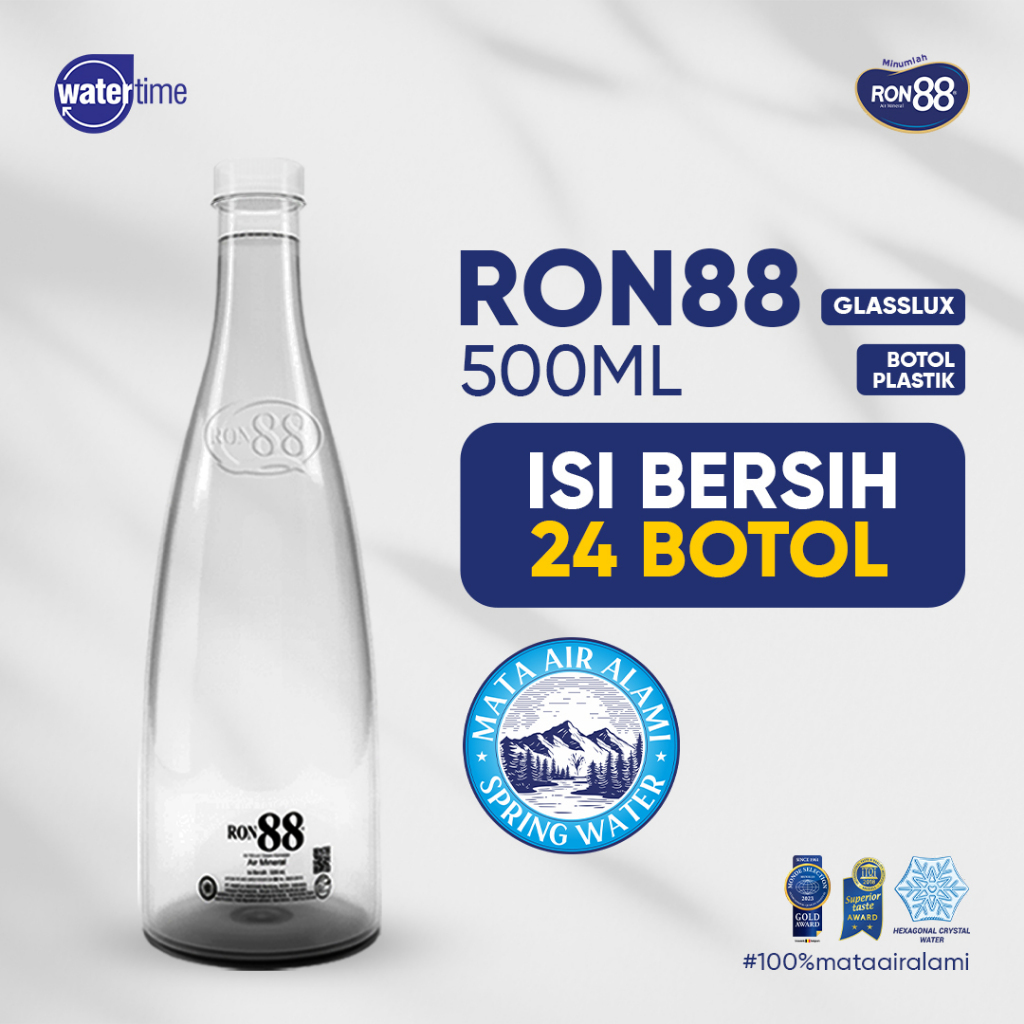 Ron88 Air Mineral botol Glass Lux 500Ml