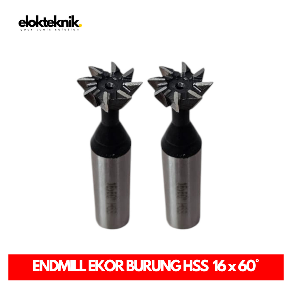 ENDMILL EKOR BURUNG HSS | DOVETAIL GROOVE 16 x 60°