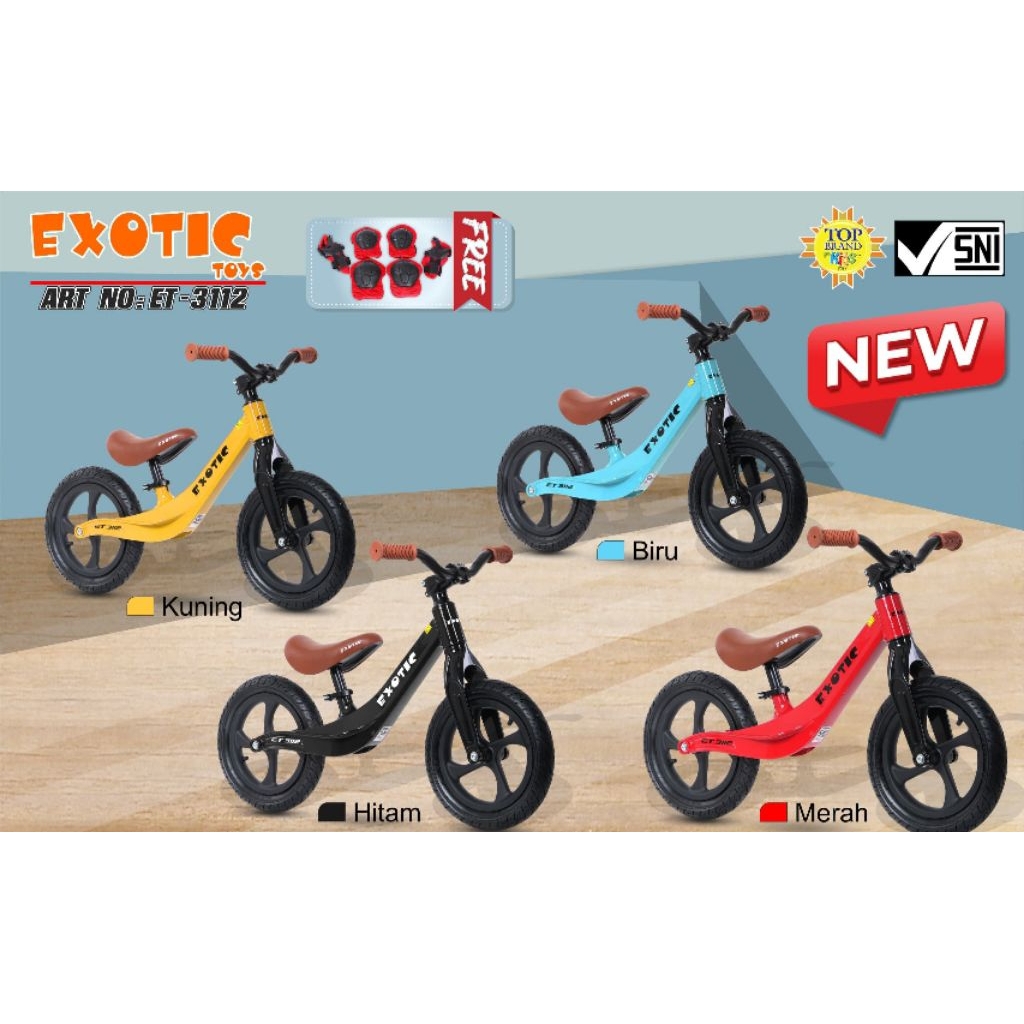 Push Bike Exotic ET 3112 Magnesium Full Balance Bike