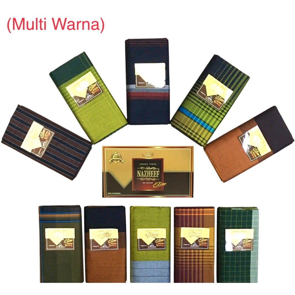 Grosir 10pc - Sarung Tenun Nazheef Elite 8000 Benang
