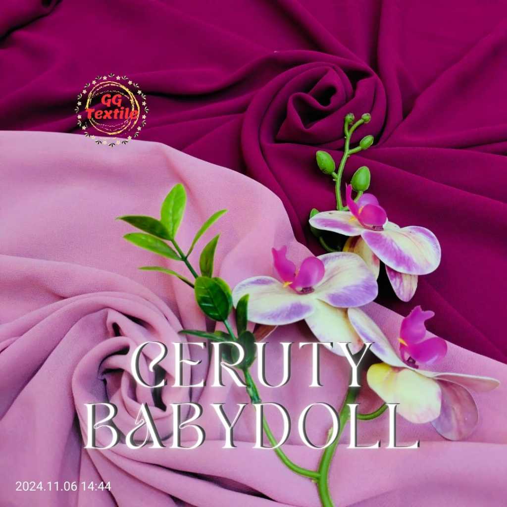 [HARGA 1 ROLL 60 YARD] KAIN CERUTI BABYDOLL ARMANI - Garansi Termurah - Lebar 1.5 Meter