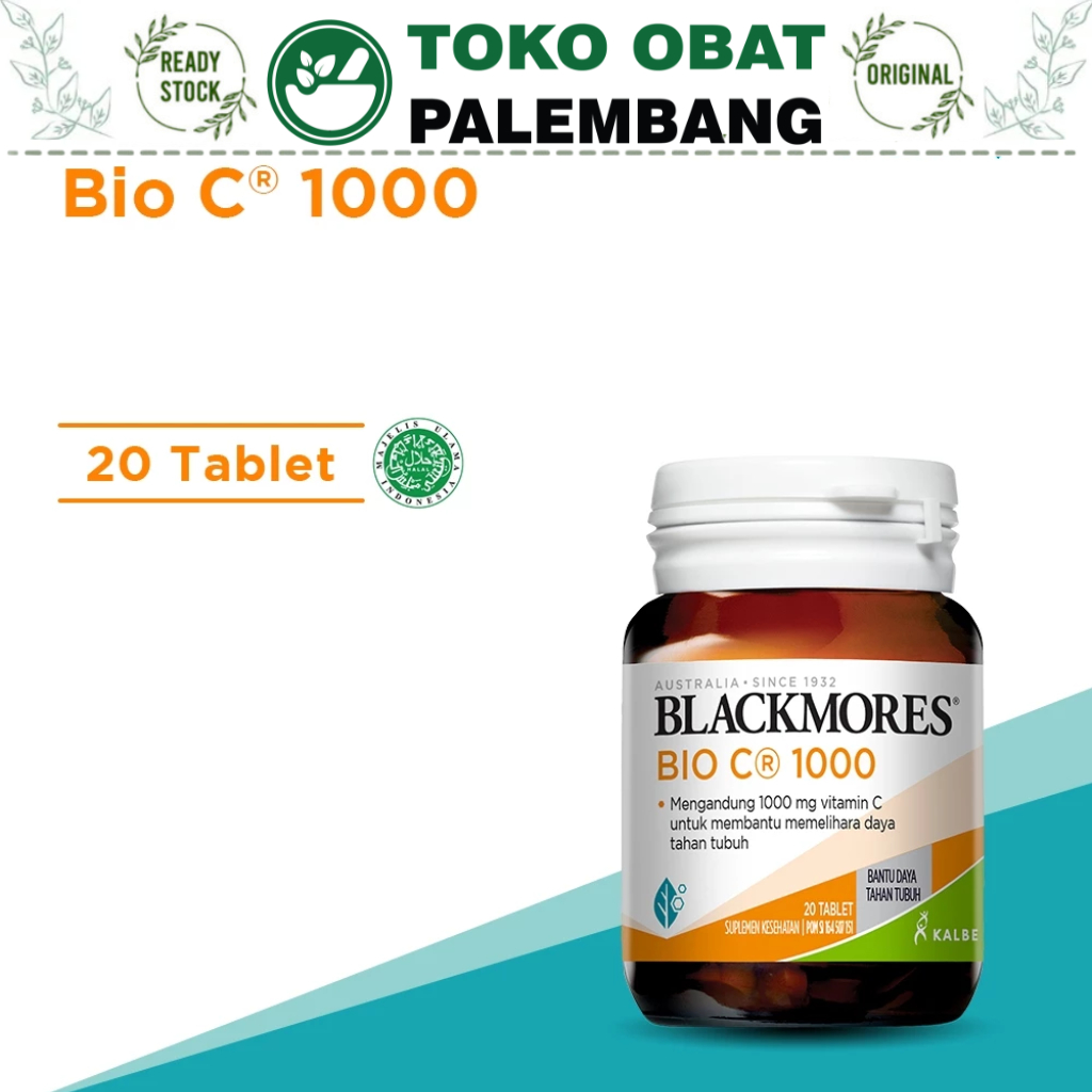BLACKMORES BIO C 1000 MG 20TABLET KALBE VITAMIN C 1000MG BIOFLAVONOID VIT C 1000
