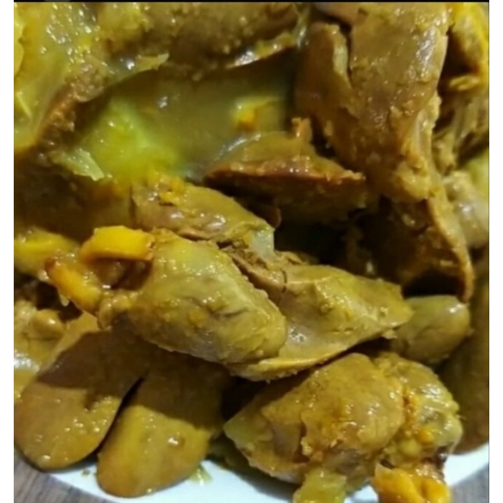 Ati Ampela Bumbu Kuning - Ati Ampela Ungkep 5 pasang - Frozen