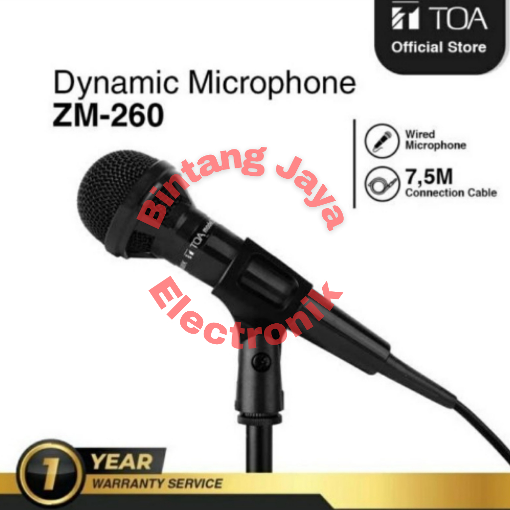 MICROPHONE TOA ZM260 / MIC TOA ZM-260 MIC DINAMIC MIK ZM-260 MIKROPHONE TOA ORI ASLI ORIGINAL