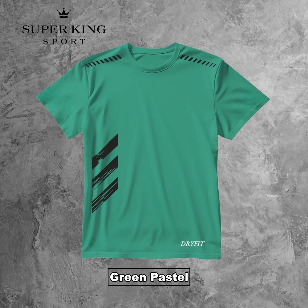 Kaos olahraga dryfit Kaos training polos Kaos sport lengan pendek Baju olahraga dryfit Kaos gym fitn