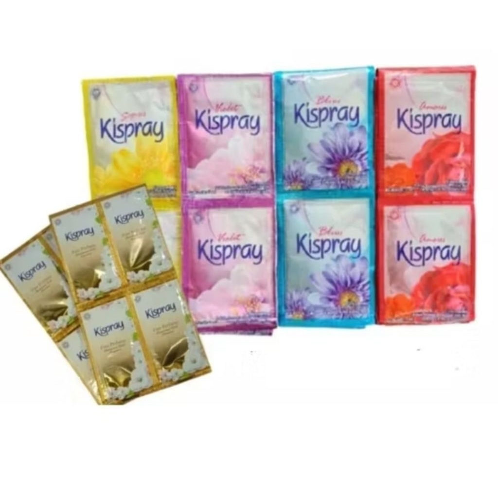 Kispray Sachet Pelicin Pakaian 1 Renceng isi 24 Pcs / Gold 12 Pcs