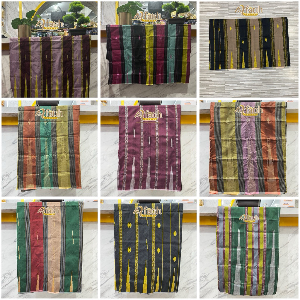 Sarung Sutera Tenun Lifa Sabbe Khas Sengkang Wajo Bugis Makassar Sudah Dijahit Serut