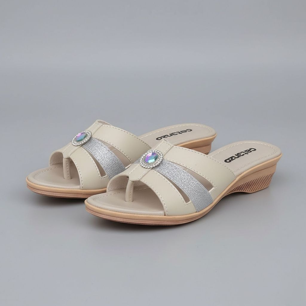 Catenzo - sendal wedges sandal pesta kondangan arisan ibu-ibu wedges TG 170
