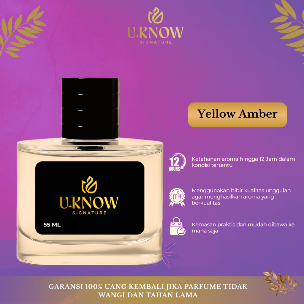 U.Know Signature - Yellow Amber - Premium Parfume - Best Seller Parfume Cewe