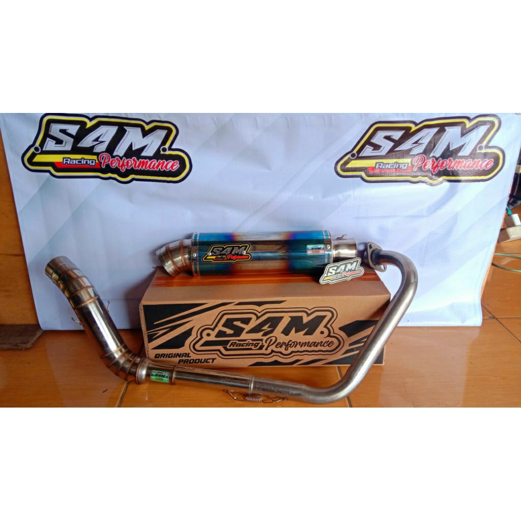 KNALPOT RACING FULL SYSTEM ORIGINAL " S4M RACING PERFORMANCE ".