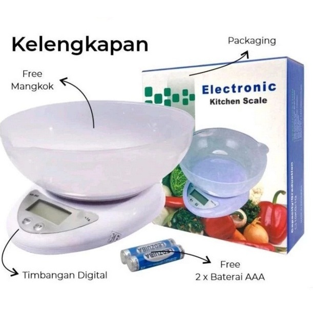 [GROSIR]TIMBANGAN DIGITAL WADAH KUE MANGKOK MANGKUK 5KG 5000 5000G AKURAT