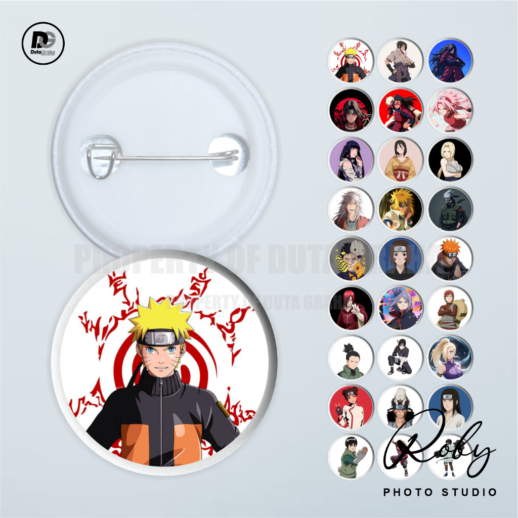 [PIN PRESS] NARUTO KARAKTER Pin Bros Aksesoris Souvenir ANIME MANGA