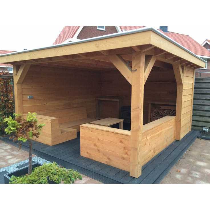 GAZEBO TAMAN KAYU MINIMALIS | GAZEBO MINIMALIS | GAZEBO KAYU JATI | GAZEBO KAYU MINIMALIS