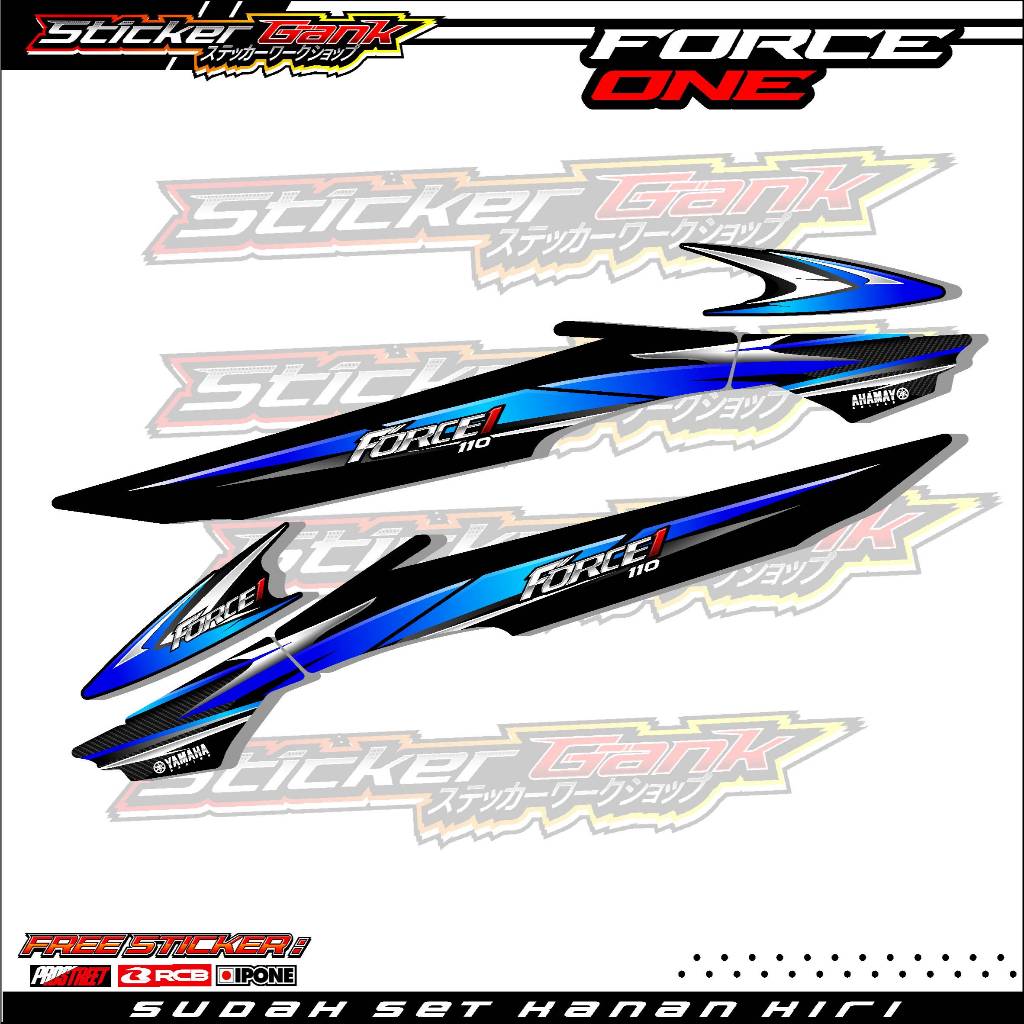STRIPING VARIASI YAMAHA FORCE ONE 110/ STICKER LIST VARIASI MOTOR YAMAHA FORCE ONE