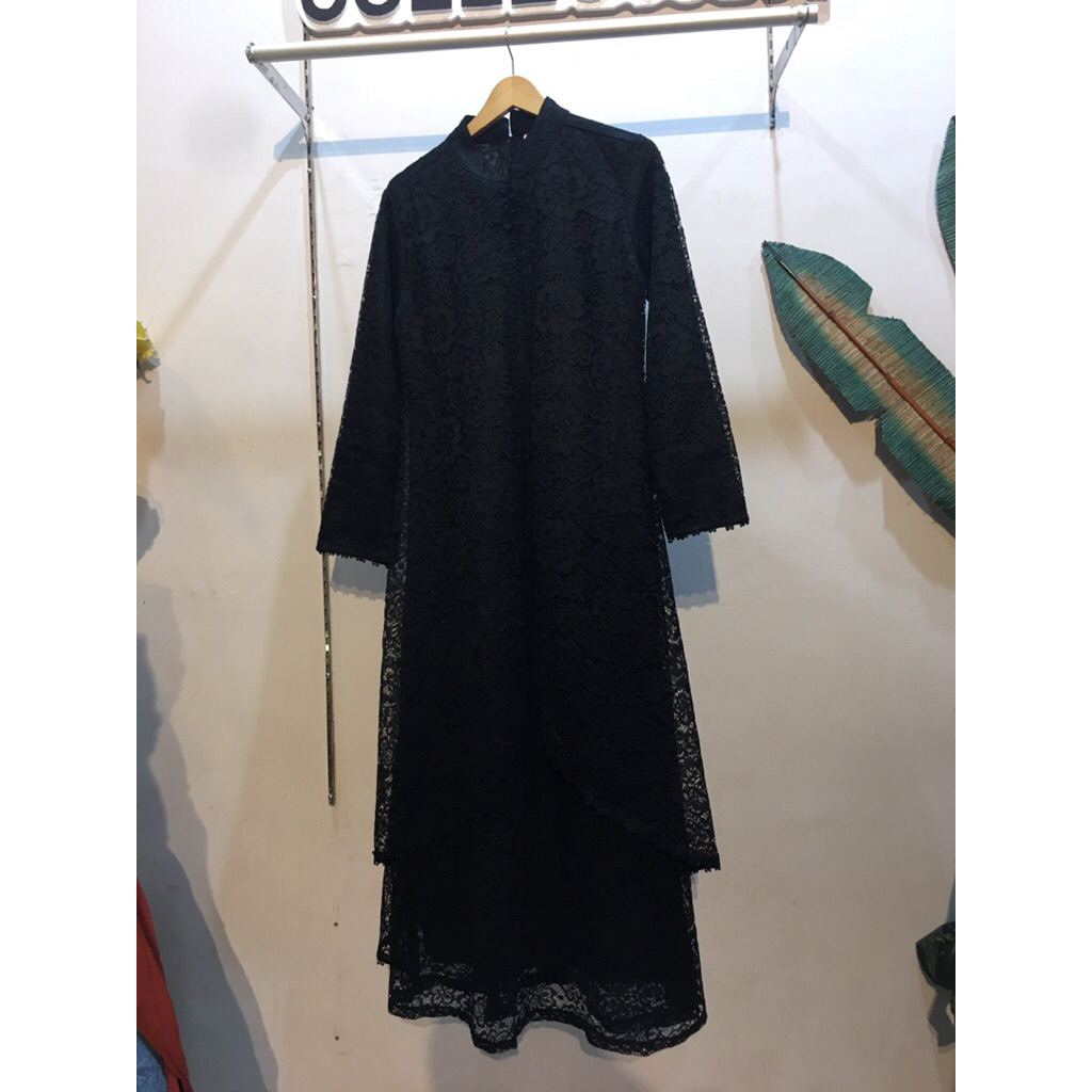 Gamis Abaya Katbol Simple Elegan Warna Hitam