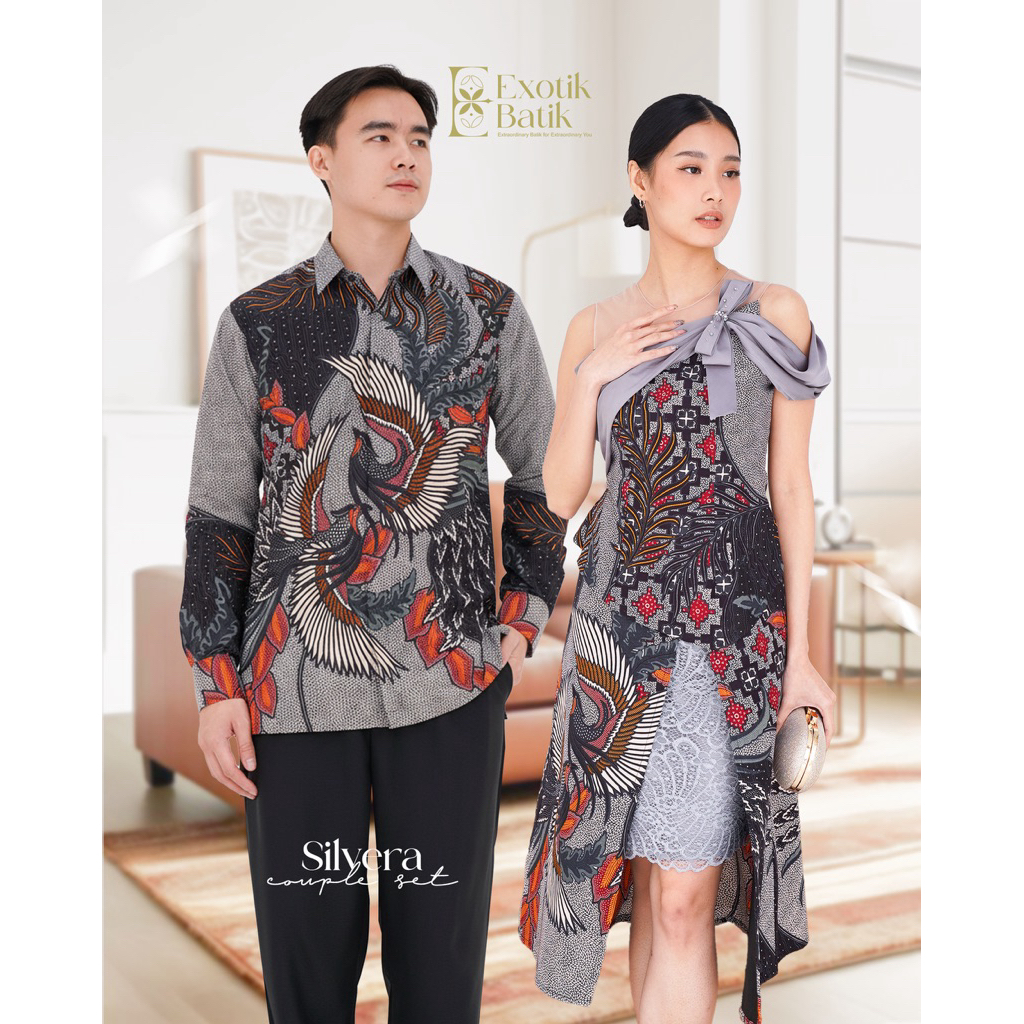 Silvera Batik Couple/Batik Pesta/Batik Lamaran/Batik Kondangan/Batik Couple Family Modern