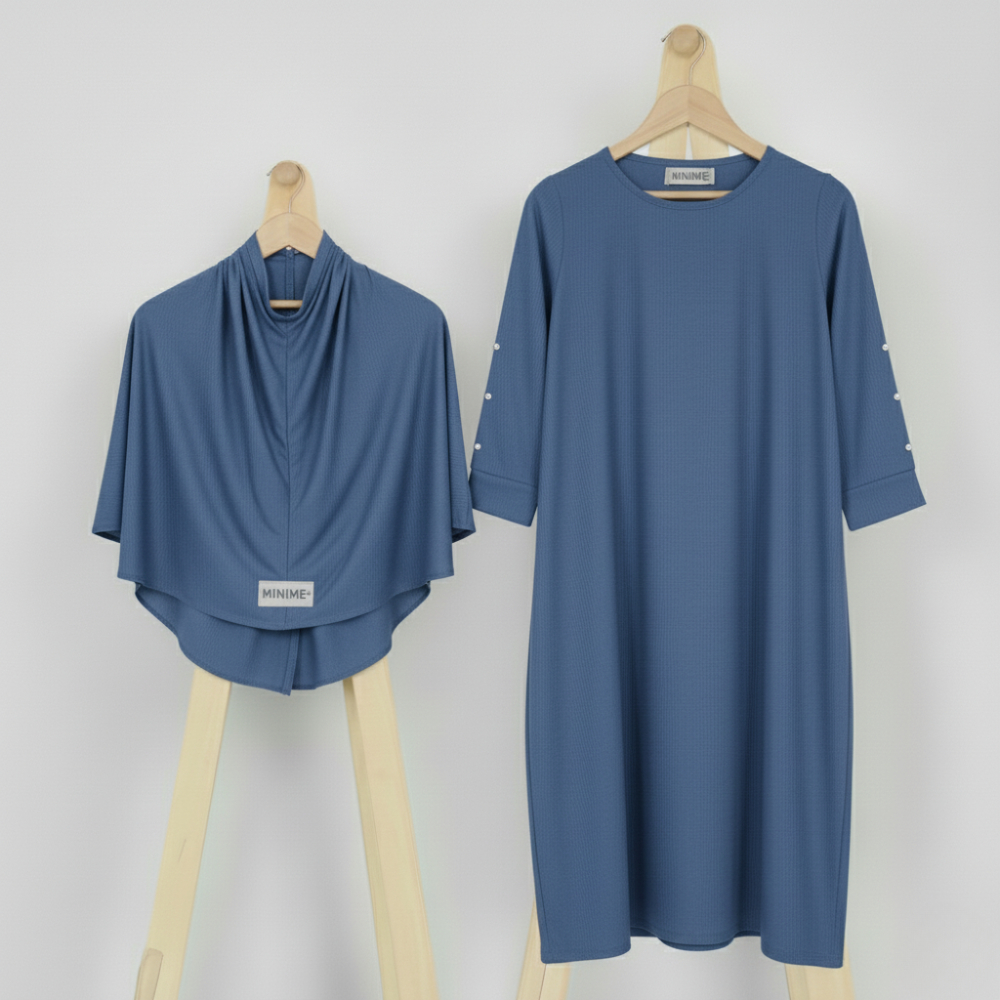 MINIME Gamis Anak Perempuan Abaya Denim Umur 1 10 Tahun
