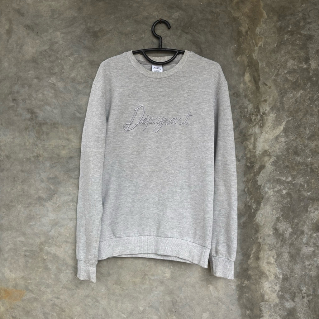 Sweater Crewneck Zara Original Second