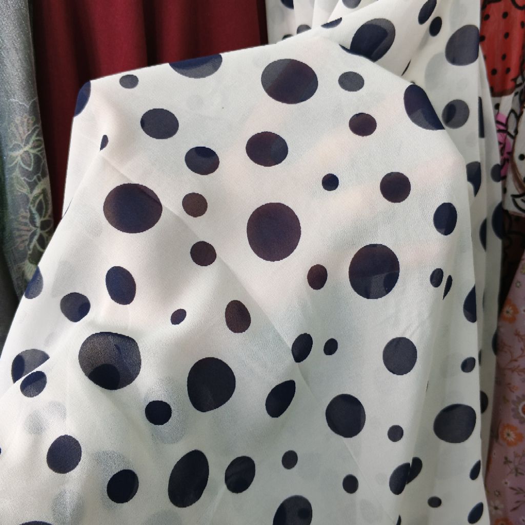 kain sifon motif | Harga/0,5 m | kain sifon meteran | kain sifon sutra | bahan sifon premium meteran