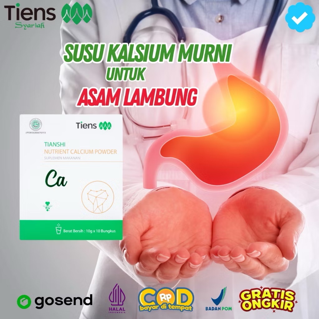 KALSIUM MURNI OBAT CHINA ASAM LAMBUNG GERD Menyembuhkan Asam Lambung Kronis Gerd Anxiety Susu Sapi M