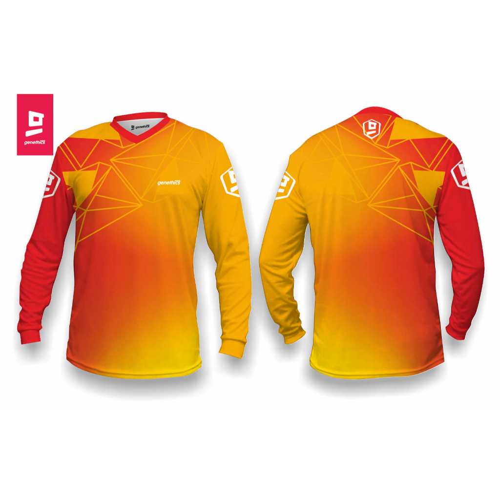 JERSEY SEPEDA DOWNHILL / MTB GENETHICS - JERSEY CUSTOM - DH25-019 - JERSEY DOWNHILL - JERSEY MTB - J