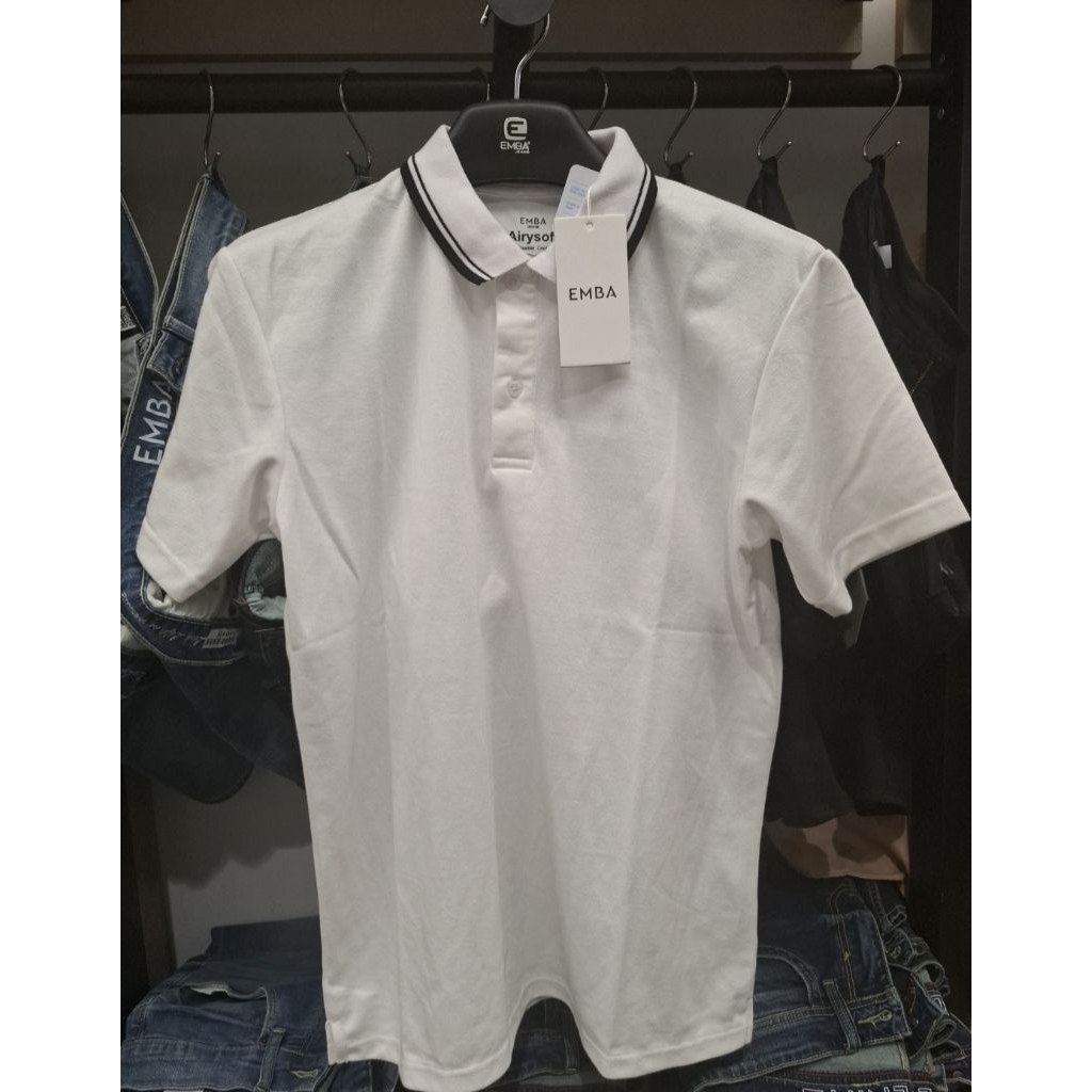 kaos berkerah  emba 100% Original