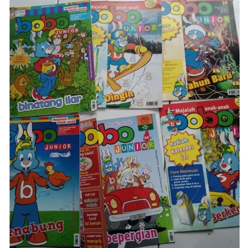 Majalah Anak TK BOBO JUNIOR Paket 6 pcs bekas Mulus