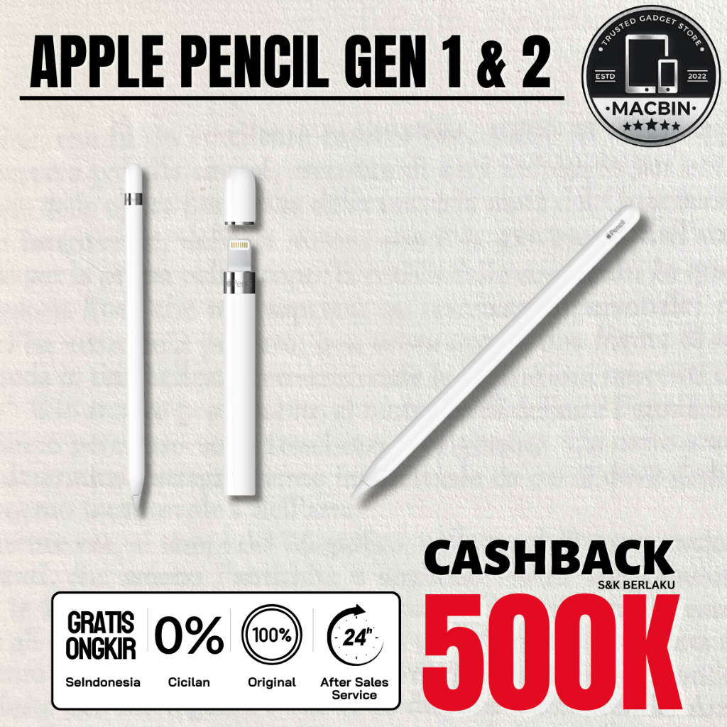 A pple Pencil Gen 1 & 2 For iPad 6 7 8 9  / Pro M1 3 4 5 / Air 5 Second Original