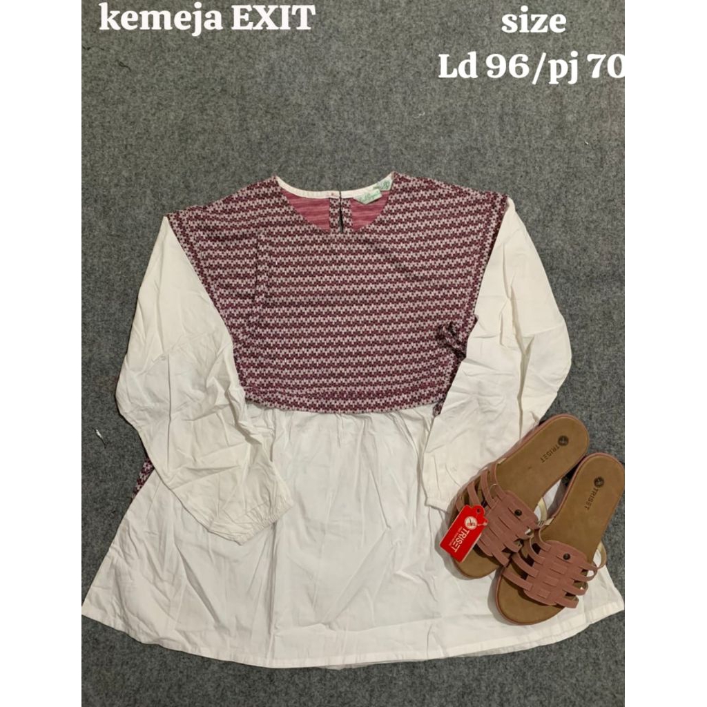 blouse dan kemeja expand exit MULUS