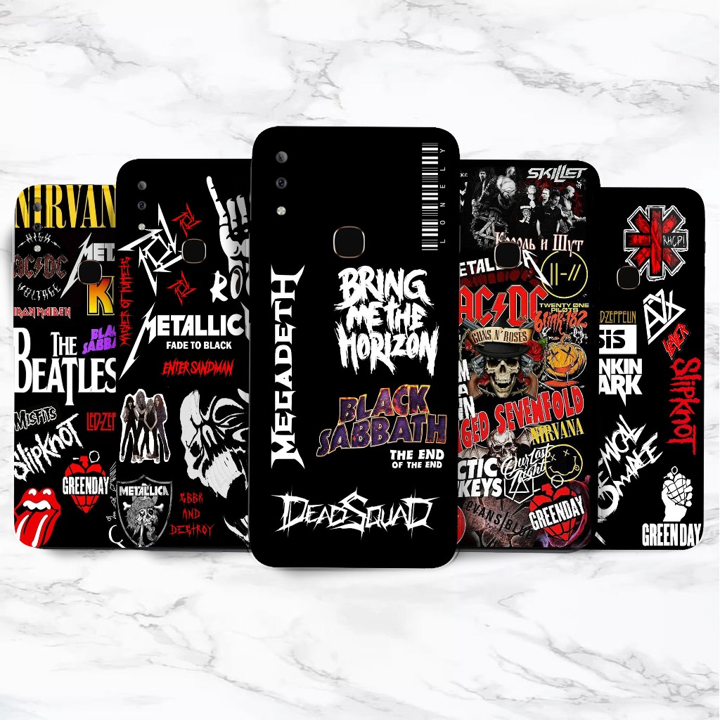 Softcase Untuk Vivo V5 / V9 / V11 / V11i / V11 Pro / V17 / V19  - Softcase Gambar Fashion  Black Ter