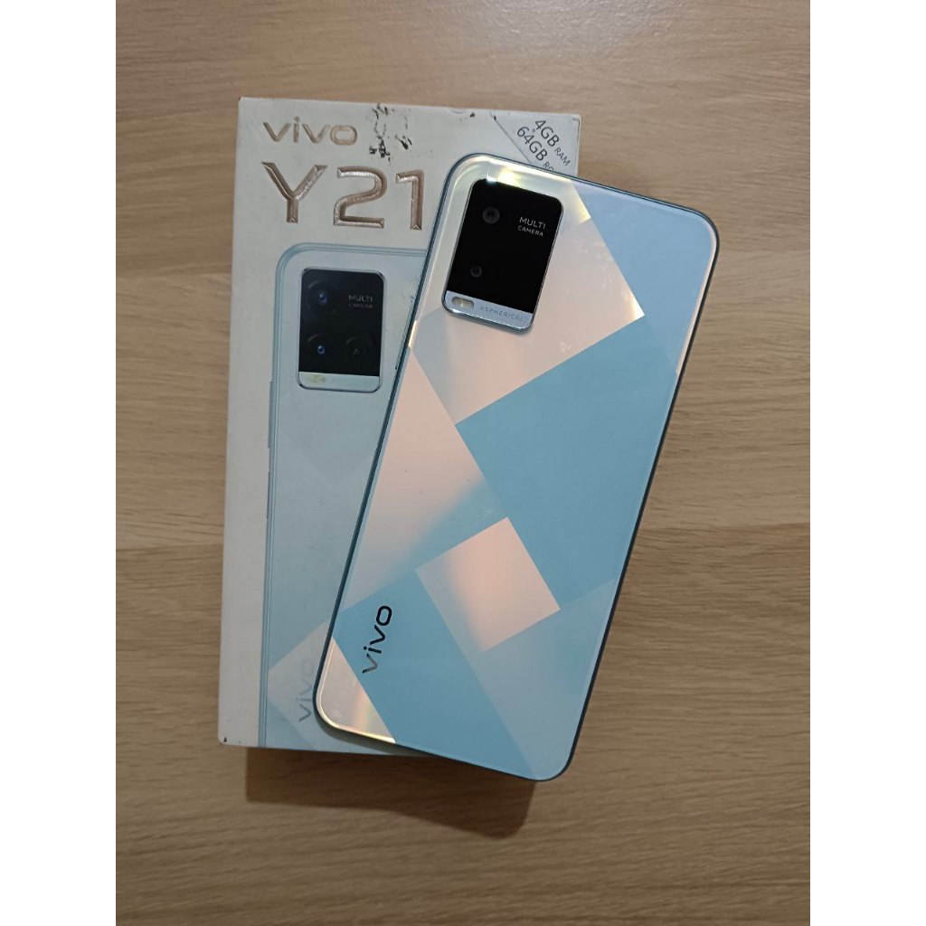 Vivo Y21A 4/64 Diamond Glow Fullset SECOND Mulus 95%