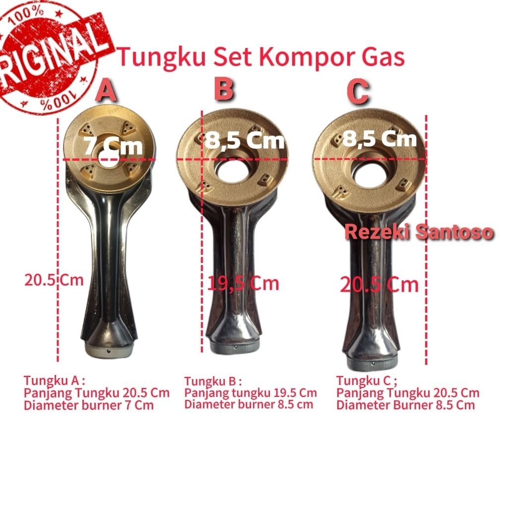 Tungku Kompor Gas Electrolux - Burner set Kompor Electrolux - Cerobong Kompor Electrolux