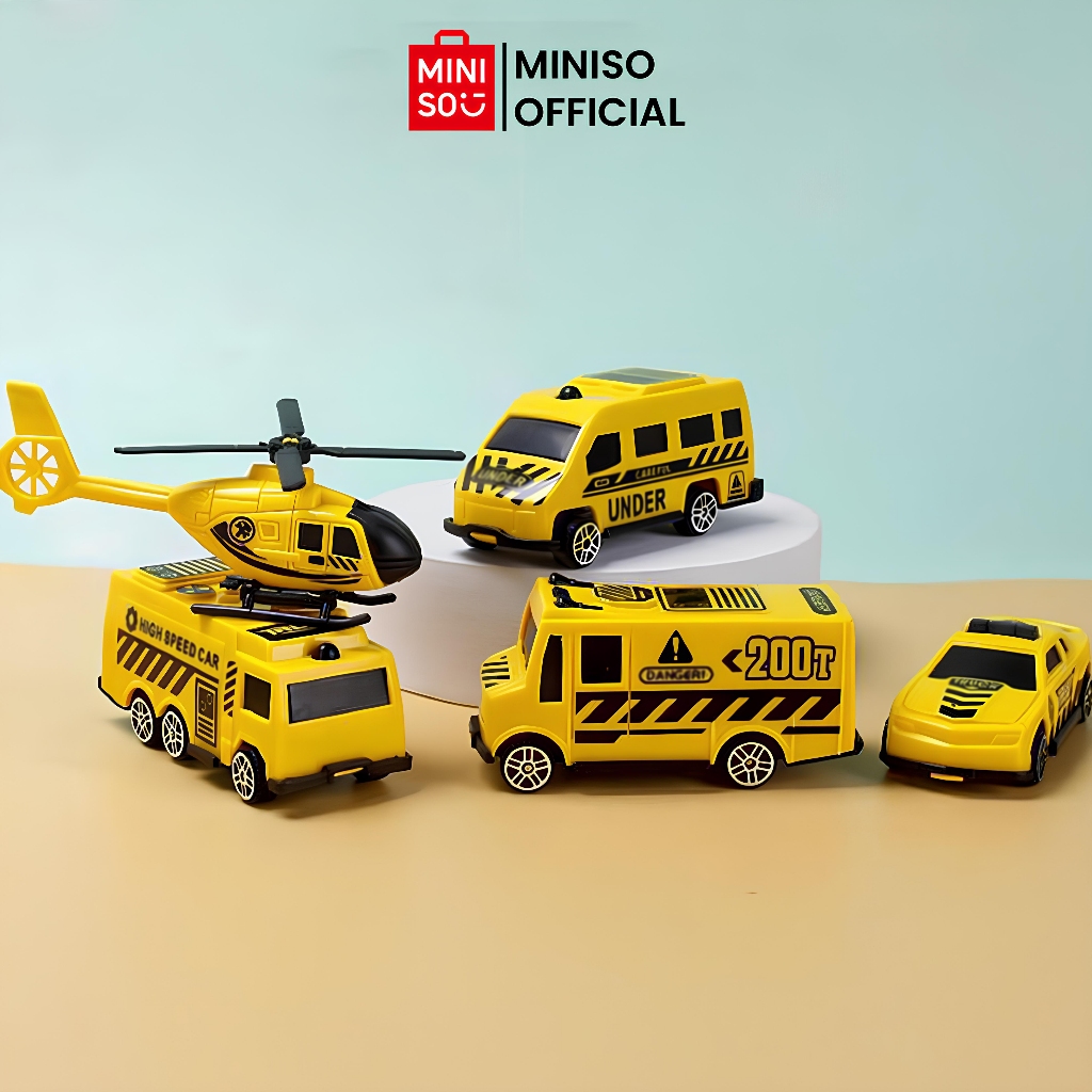 MINISO TOY - Miniso x Engineering Vehicle Series Engineering Vehicle (5 Pcs) Mainan Anak Mainan Mobi