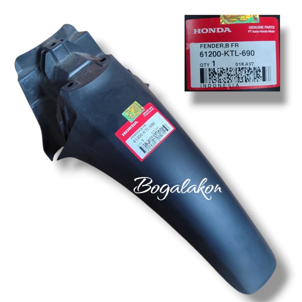 Spakbor depan bagian belakang supra x 125 kvln supra fit new original ahm 61200ktl690