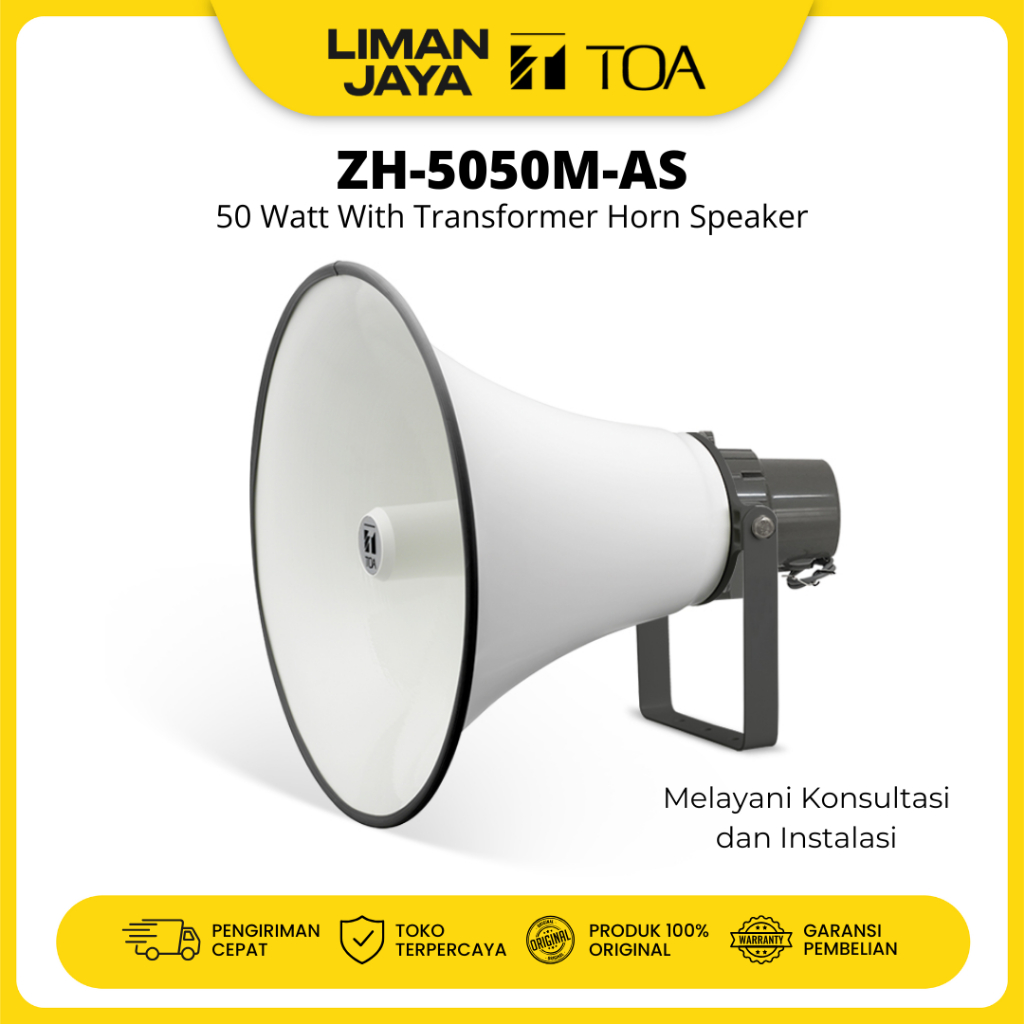 TOA ZH-5050M Speaker Horn Corong 50 Watt Trafo Matching ZH5050 ZH5050M