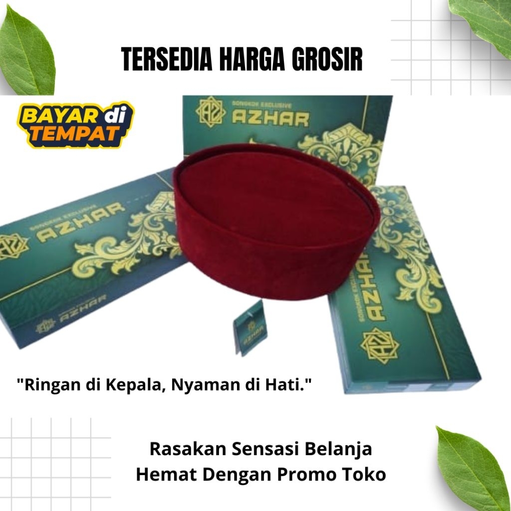 COD Grosir Peci Betawi Songkok Betawi AC Si Pitung Peci Merah Maroon AC T 9cm Peci Hitam Polos Ac