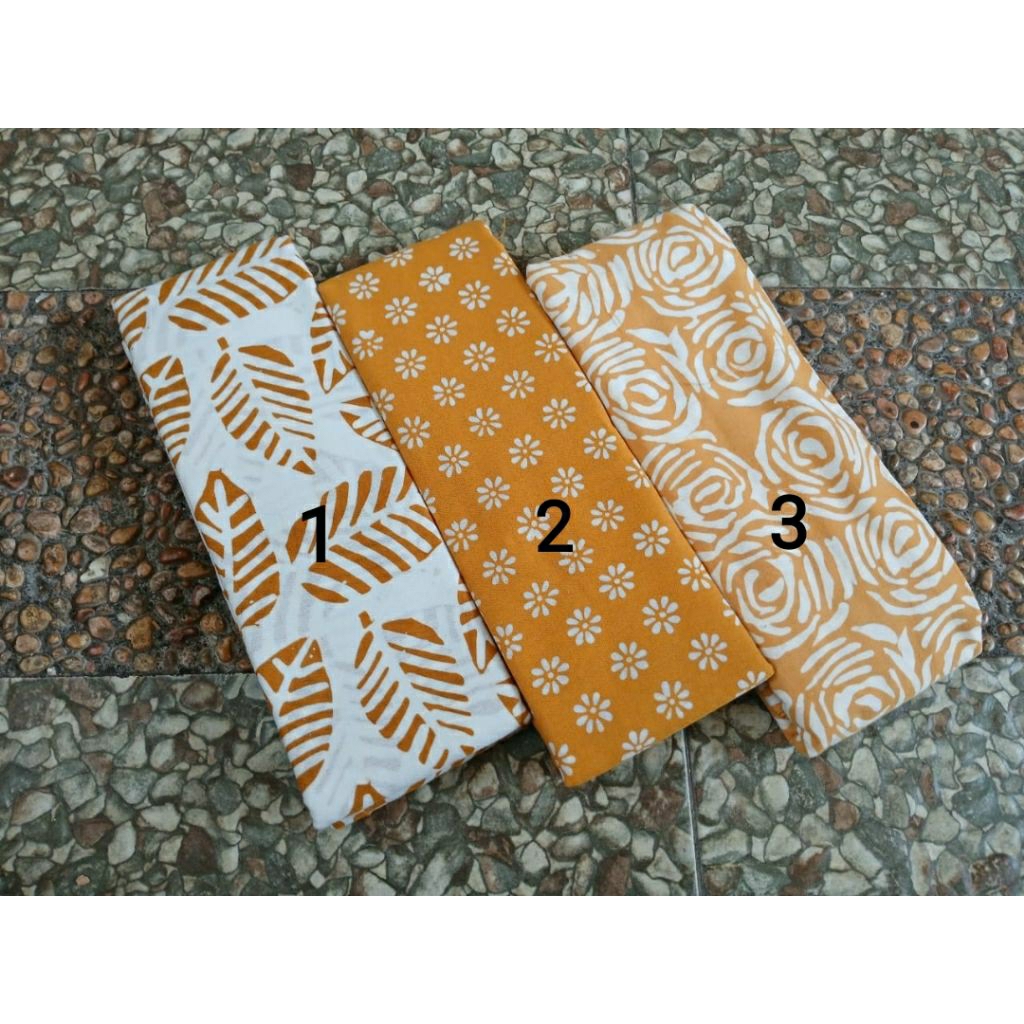 kain batik garutan cap warna kuning