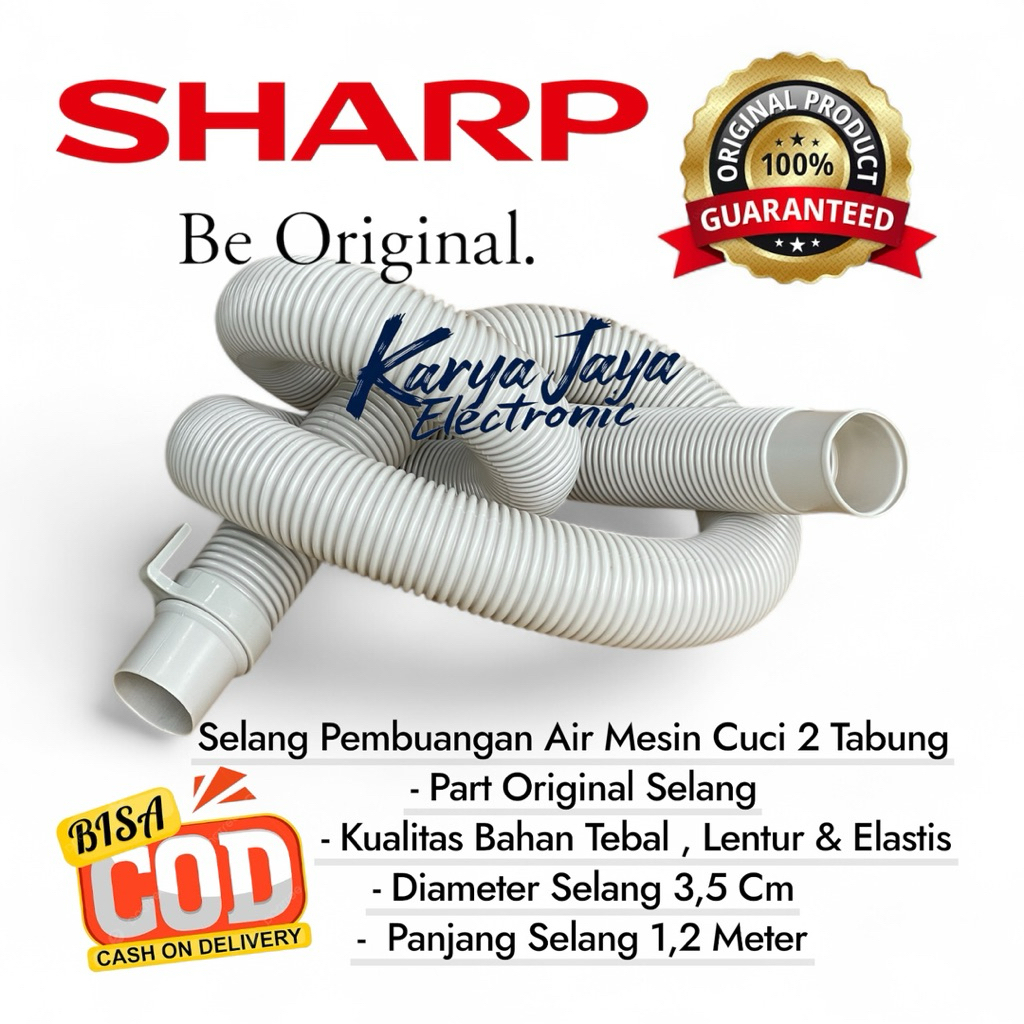 Selang Pembuangan Mesin Cuci Sharp Original / Selang Mesin cuci Sharp 2 Tabung
