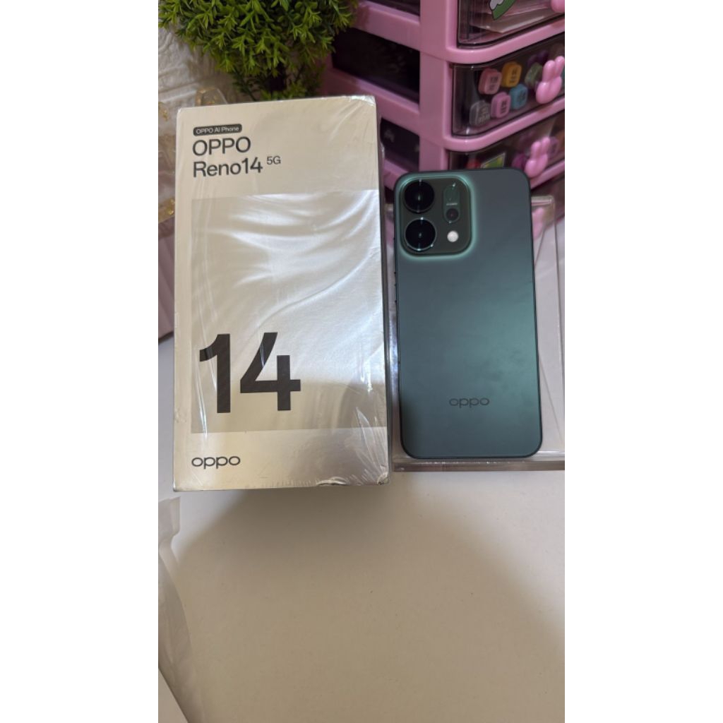 Oppo Reno 14_warna Green_256GB_ SECOND