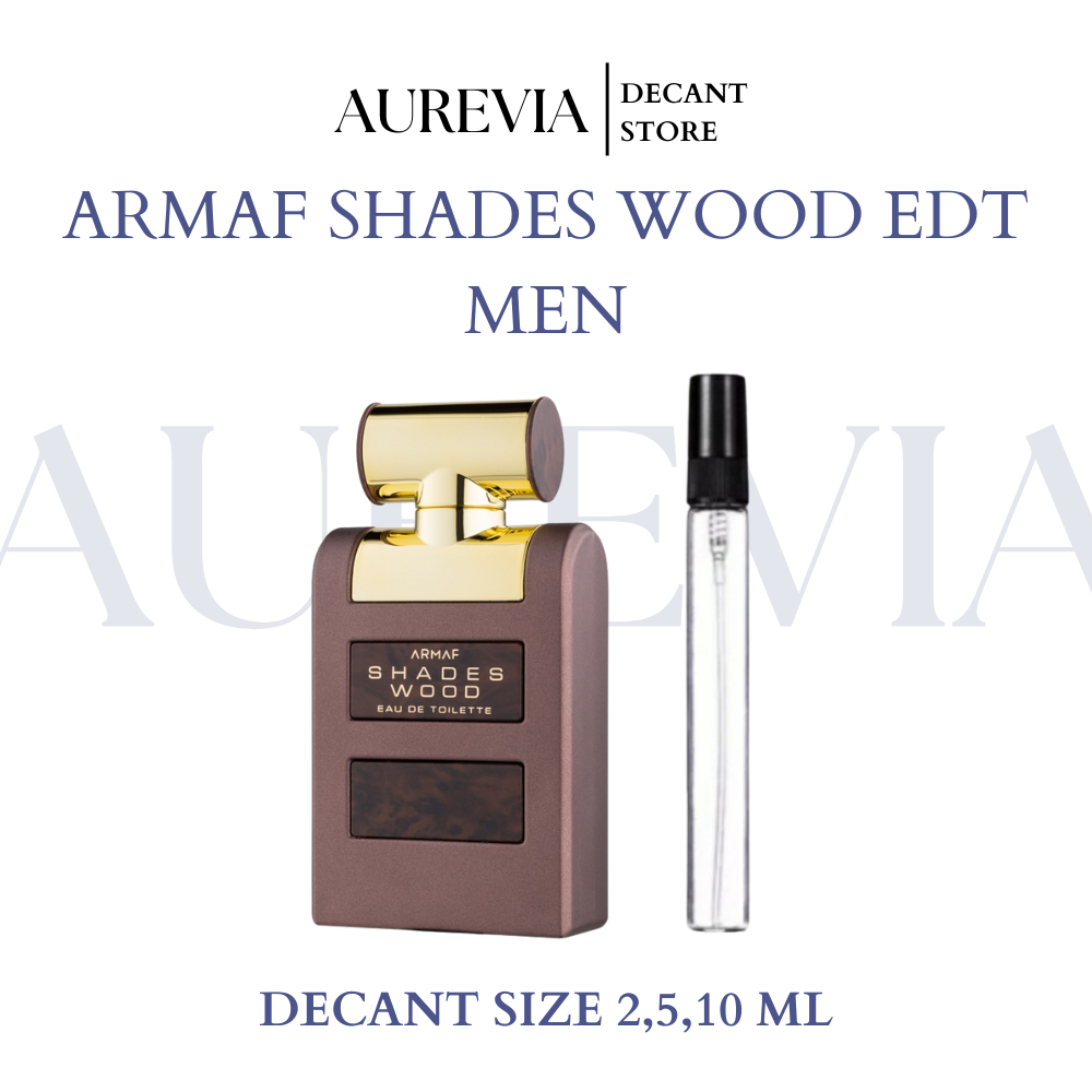 Decant Parfum Original Armaf Shades Wood EDT Men 2 5 10 ML - Travel Size / Long Lasting