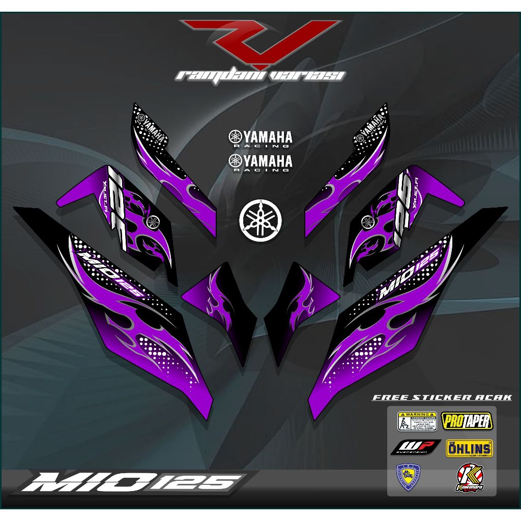 STRIPING STIKER MIO M3 125/STIKER MIO Z STRIPING MIO M3 125 KEREN