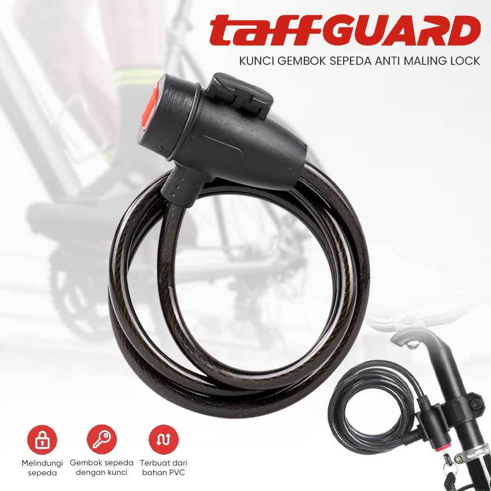 TaffGUARD Kunci Gembok Sepeda Anti Maling Baja Lock TY588YZ Gembok Sepeda Anti Maling Kuat Gembok Se